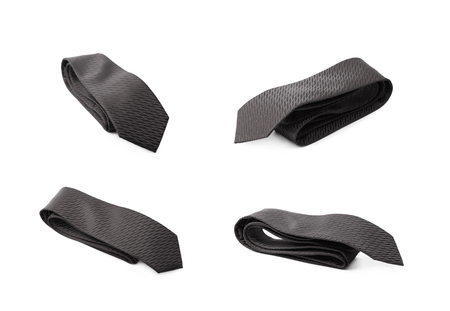 Folded tie isolatedの写真素材