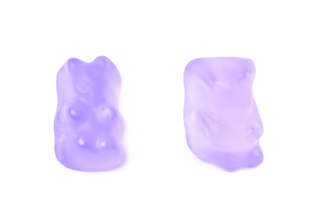 Single gummy bear candy isolatedの写真素材