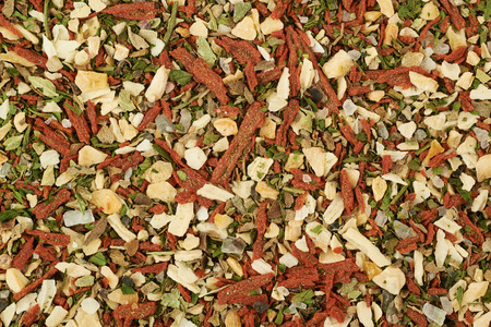 Surface coated with italian spicesの写真素材