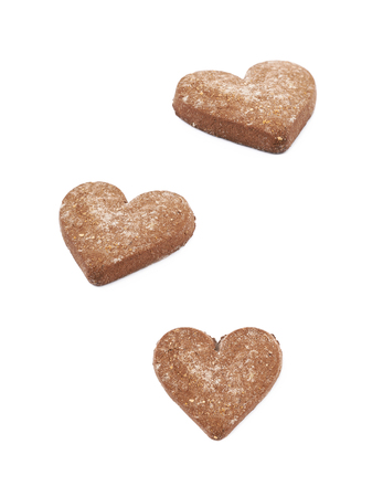 Chocolate ginger cookie isolatedの写真素材