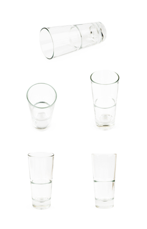 Tall drinking glass isolatedの写真素材