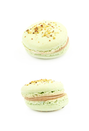 Sweet macaroon confection isolatedの写真素材