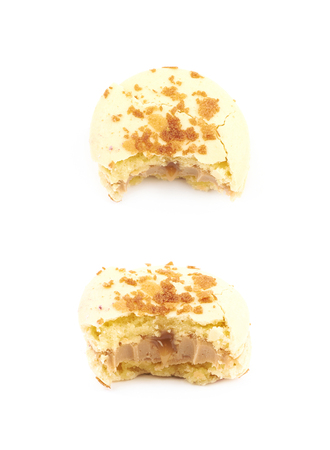 Sweet macaroon confection isolatedの写真素材