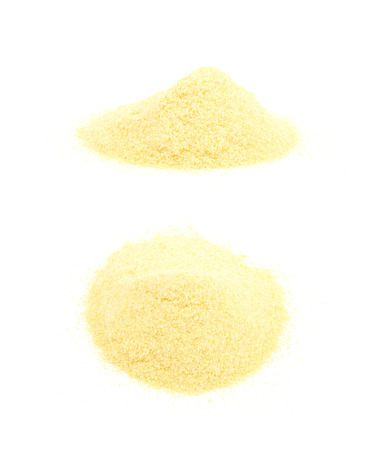 Pile of corn flour isolatedの写真素材