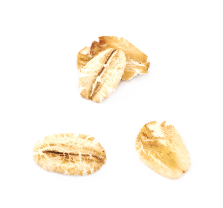 Oatmeal flakes isolated