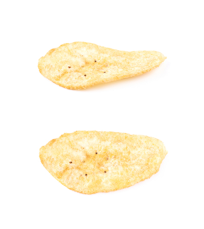 Single spiced banana chip isolatedの素材 [FY310105436206]