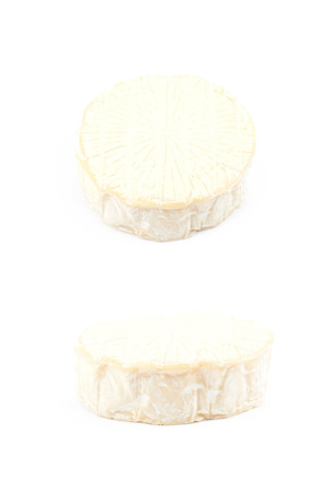 Brie cheese isolatedの写真素材