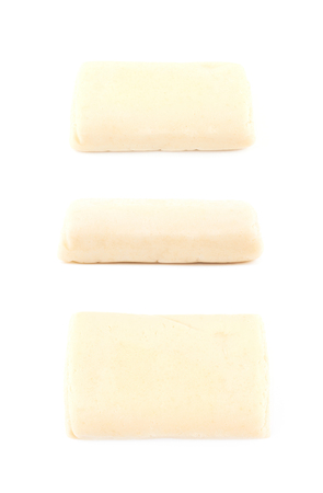 Block of marzipan isolatedの写真素材