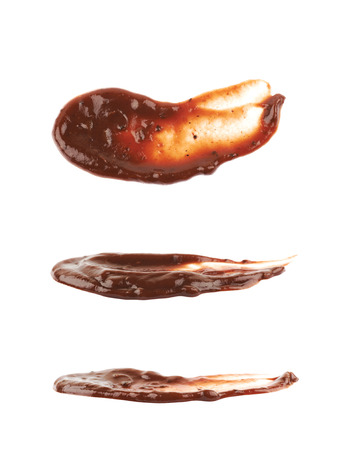 Splash of barbecue sauce isolatedの写真素材
