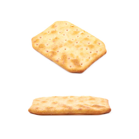 Spiced cracker composition isolatedの写真素材