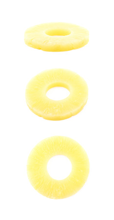 Canned pineapple slice compositionの写真素材