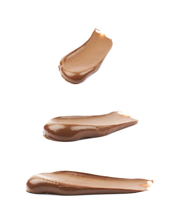Spread chocolate cream butter isolatedの写真素材