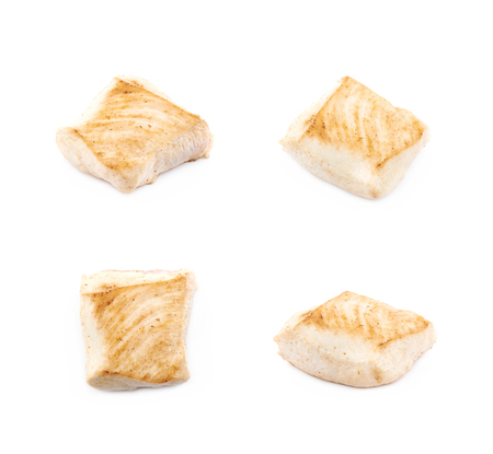 Fried chicken piece isolatedの写真素材