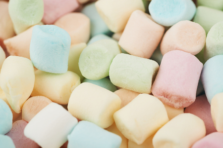 Surface coated with mini marshmallowsの写真素材