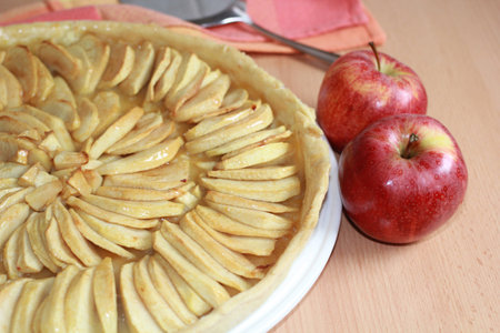 apple tart, apple, dessertの写真素材