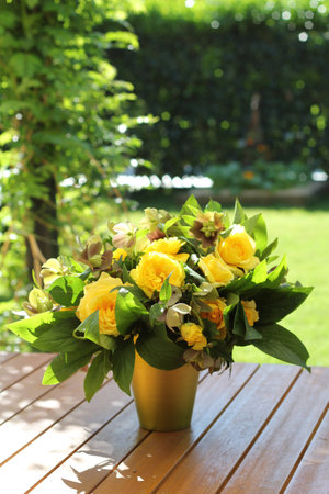 bouquet in the gardenの写真素材