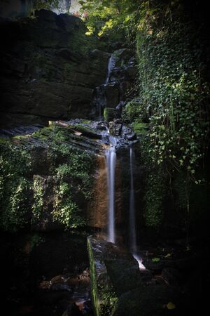 Folly Dolly Falls - West Yorkshire - Smooth Waterfallの写真素材