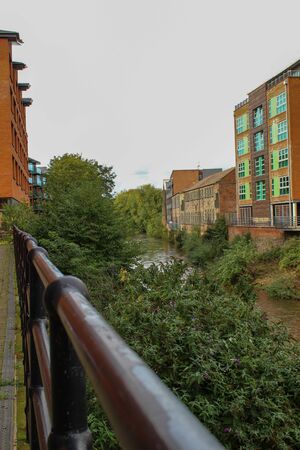 Sheffield - City in South Yorkshire, UK. River Don - Flooding High Waterの写真素材