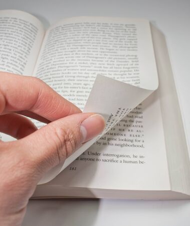 Turning the Pageの写真素材