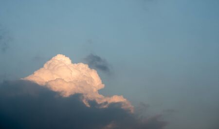 wonderful cloud on twilight sunset sky backgroundの写真素材
