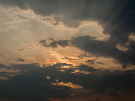 beautiful cloudy sunset sky background