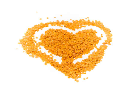 heart lentils. symbol. romantic. love.の写真素材