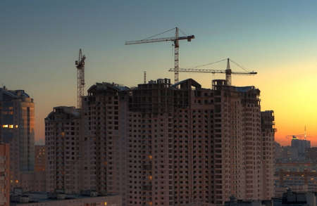 construction crane. building. architecture sity.