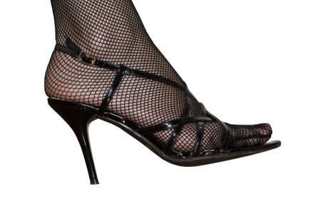 Women's foot in the shoeの写真素材