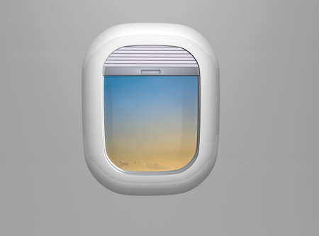 Porthole. Airplane window の写真素材