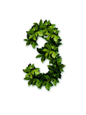 character, numeral 3の写真素材