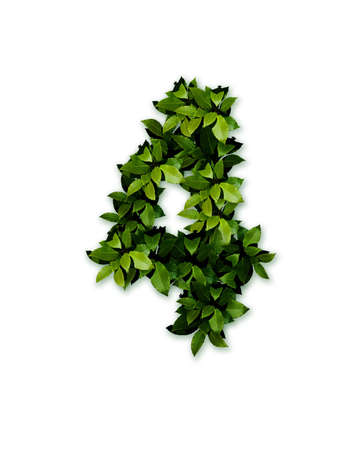 character, numeral 4の写真素材