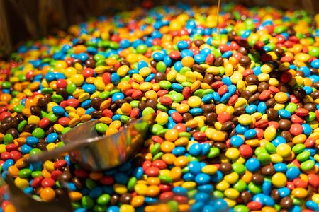 many colorful sweet jelly beansの写真素材