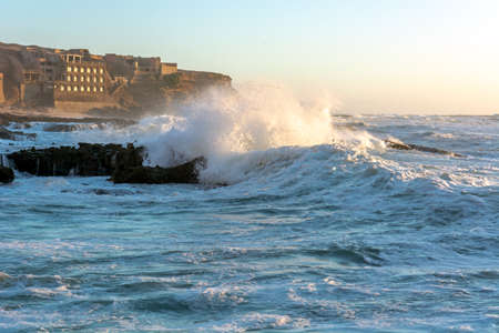 Ocean wave at the African coast
