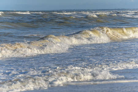 Sea wave in atlantic ocean at the VendÃ©e coast