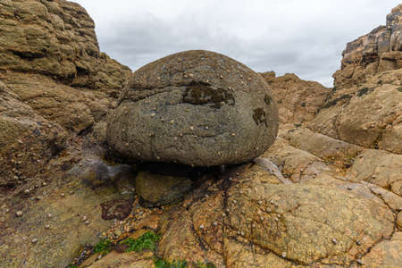 Rocks at low tide on the French Atlantic coast