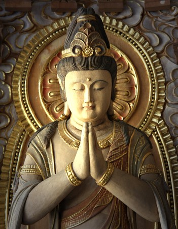 Buddhist sculptures in Japanの写真素材