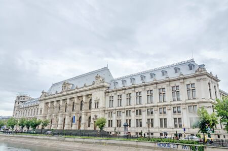 BUCHAREST, ROMANIA - MAY 25, 2014: The Courthouse of Bucharest.のeditorial素材