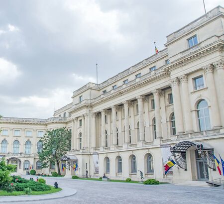 BUCHAREST, ROMANIA - MAY 25, 2014: The National Art Museum, The Royal Palace.のeditorial素材