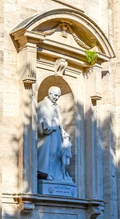 Rome, Italy - July 12, 2013. Vatican City, Saint Peter's Church, detail of Basilicaのeditorial素材