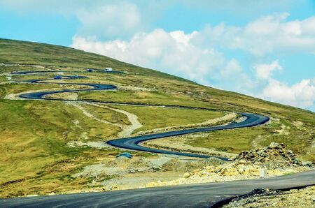 The Carpatian Mountains near the road called "Transalpina"の写真素材