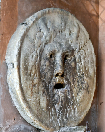 Rome, Italy July 7, 2013. The Bocca della Verita.のeditorial素材