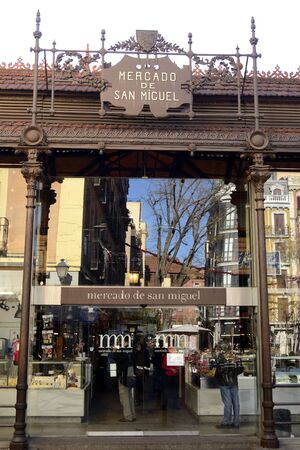 San Miguel market, Madrid, Spain, outdoorのeditorial素材