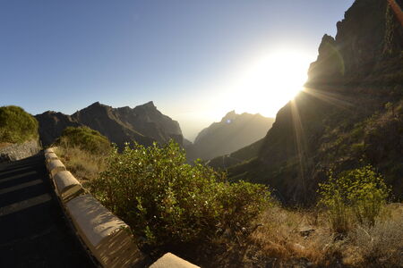 Road to Masca, Tenerife, Spainの写真素材