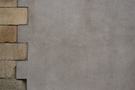 grey wall with stones. Background