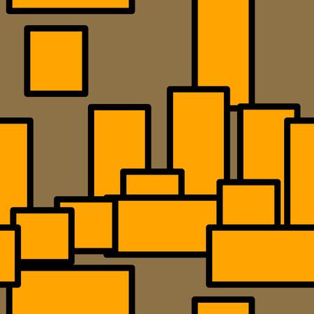 orange rectangles, seamless patternのイラスト素材