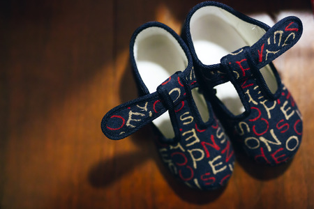 Toddlers'  colorful shoesの写真素材