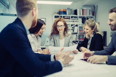 Business meeting and teamwork by business peopleの写真素材