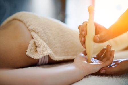 Hand and palm massageの写真素材