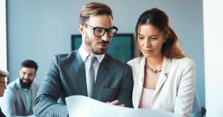 Business people conference in modern meeting roomの写真素材