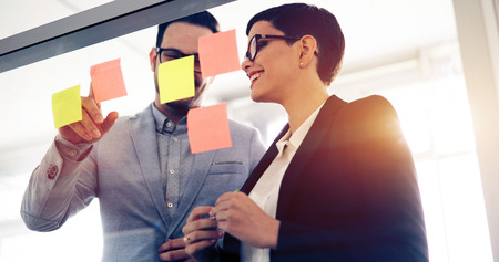 Business colleagues working together at office